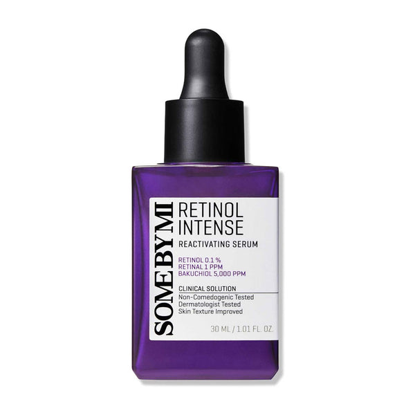 Some By Mi Retinol Intense Reactivating Face Serum (30ml, 1.01oz) – Mild 0.1% Retinol for Anti-Aging, Post-Acne Marks, and Glass Skin