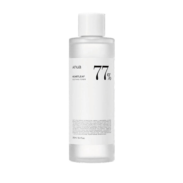 Anua Heartleaf 77% Soothing Toner – Korean pH 5.5 Skincare | Hydrating, Calming, Vegan, Cruelty-Free, Trouble Care (250ml)